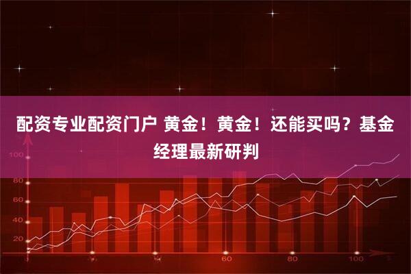 配资专业配资门户 黄金！黄金！还能买吗？基金经理最新研判